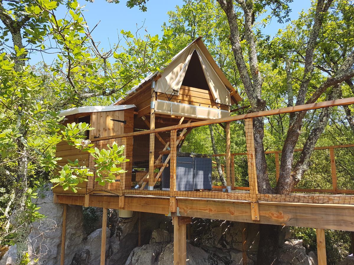Cabanes Lodges Le Serviere Balazuc Kültér fotó